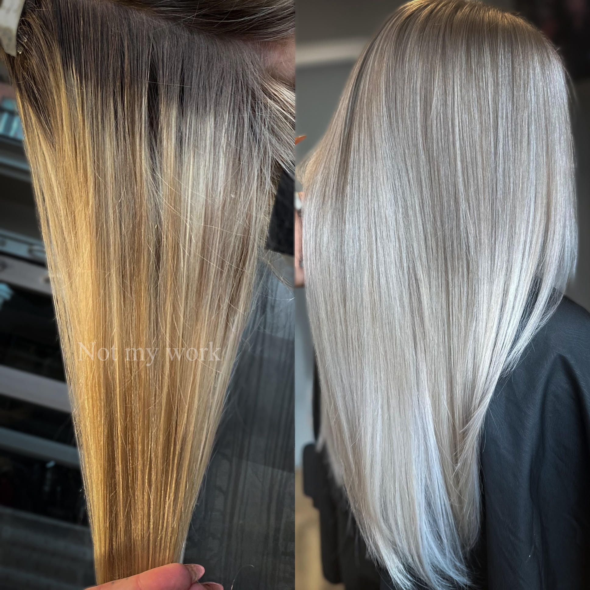 Hair transformation - before and after