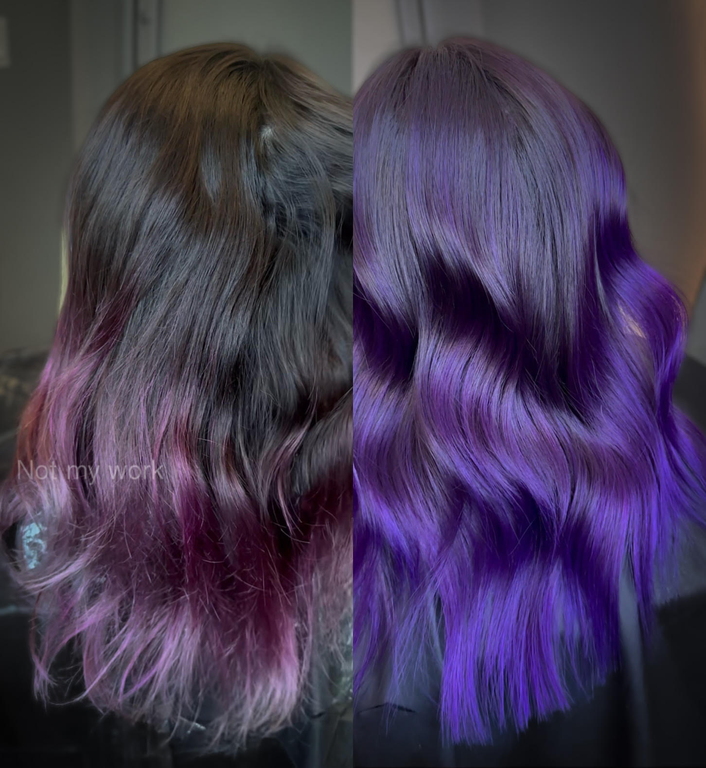 Hair transformation - before and after