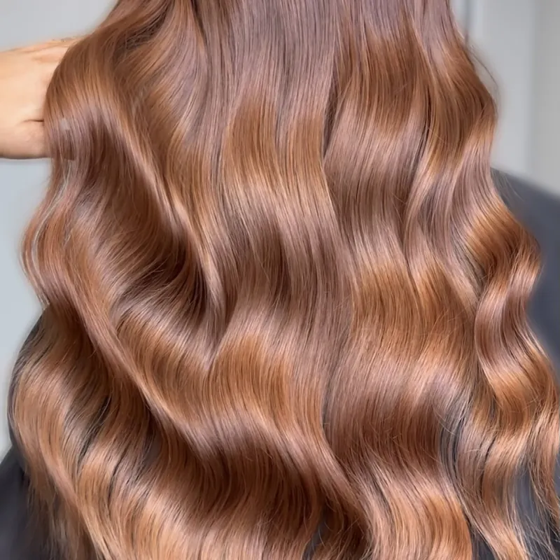 Soft glamorous waves styled for a special event